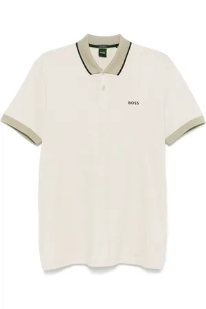 HUGO BOSS Textured cotton polo shirt