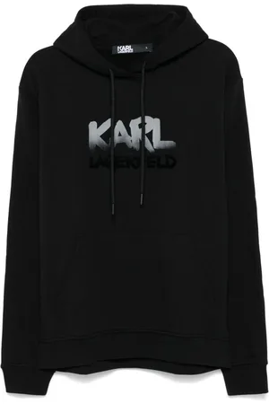 Karl Lagerfeld Flocked logo hoodie