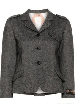 Nº21 Mélange-effect jacket