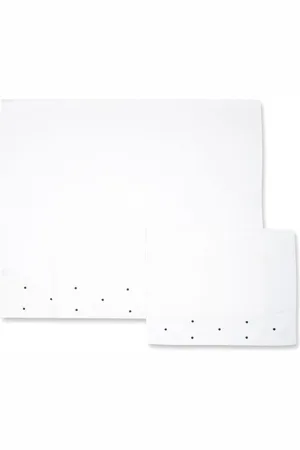 LITTLE BEAR Polka dot-embroidery sheet set