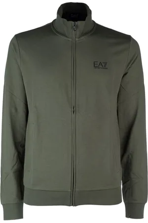 EA7 Logo-embroidered sweatshirt