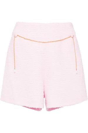 Edward Achour Paris Chain-link detail bouclé shorts