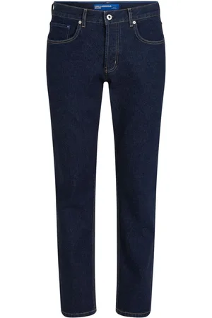 Karl Lagerfeld Mid-rise tapered-leg jeans