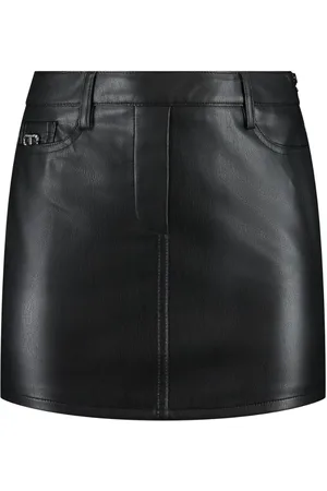Twin-Set Faux-leather mini skirt