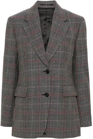 Prada Plaid-check blazer