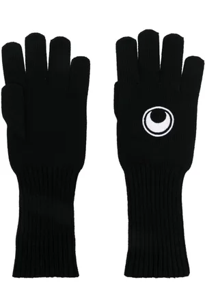 Marine Serre Moon-logo knit gloves