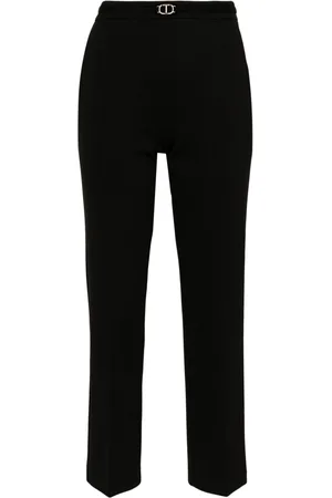 Twin-Set Oval T creased trousers