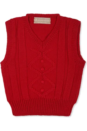 LA STUPENDERIA Cable-knit wool vest