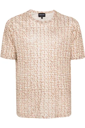 Giorgio Armani Woven-print T-shirt
