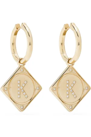 Lauren Rubinski 14K yellow Bruno diamond single earring