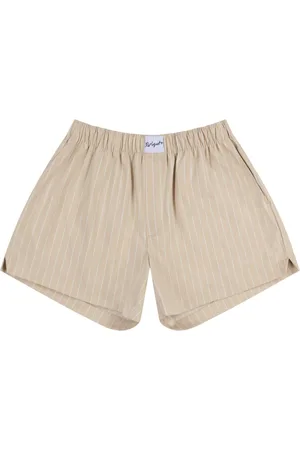 Axel Arigato Striped cotton-blend shorts