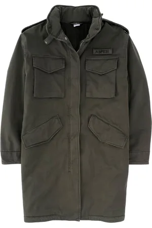 Aspesi Hooded gabardine coat