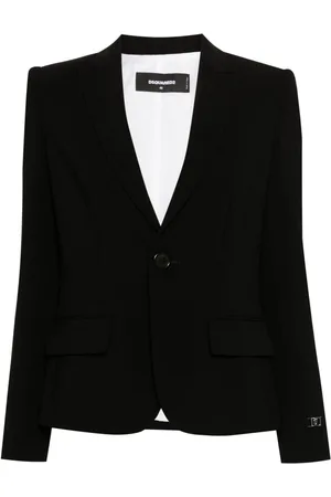 Dsquared2 Logo-plaque single-breasted blazer