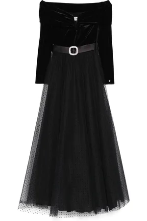 NISSA Belted maxi dress