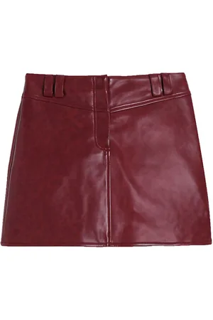 Apparis Faux-leather mini skirt