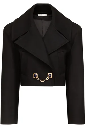 AREA Chain-detailing cropped jacket