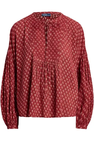 Ralph Lauren Floral-print cotton blouse