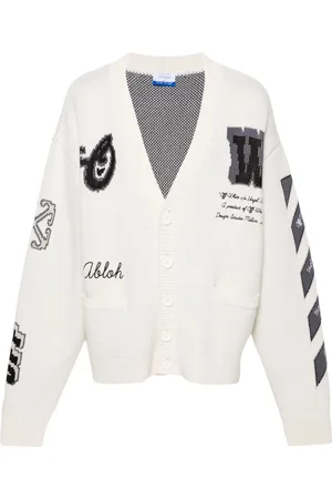 OFF-WHITE Varsity ribbed V-neck cardigan