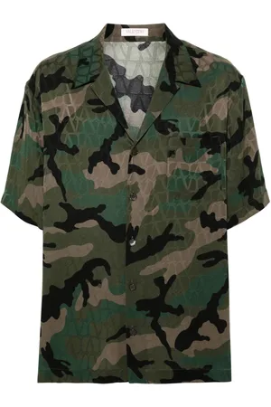 VALENTINO GARAVANI Toile Iconographe Camouflage shirt