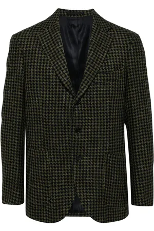 MAN ON THE BOON. Houndstooth single-breasted jacket