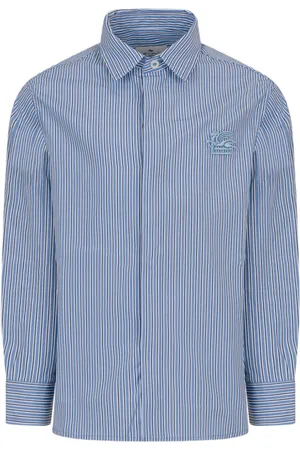 Etro Logo-embroidered striped shirt
