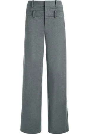 ALICE+OLIVIA Aspen double-waist trousers