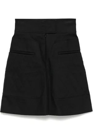 Dior 2020s quilted A-line skirt