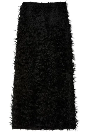 Maison Margiela Brushed-finish maxi skirt