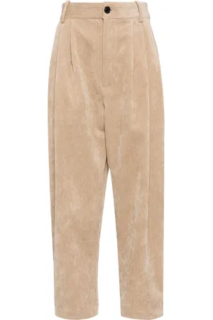 CROQUIS Retro Corduroy Loose Straight-Leg trousers