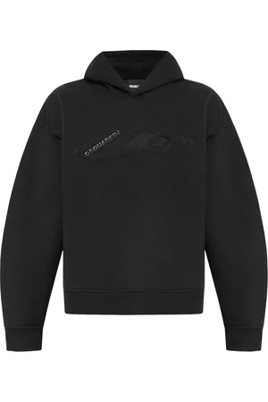 Dsquared2 Logo-embossed cotton hoodie