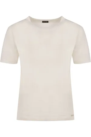 Kiton Knitted cashmere-silk T-shirt