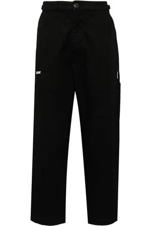 Izzue Logo-embroidered casual trousers