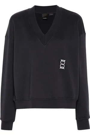 Pinko V-neck cotton sweatshirt