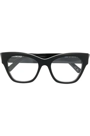 Balenciaga Logo-print cat-eye frame glasses
