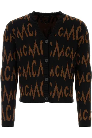 MCM Intarsia-knit logo cardigan