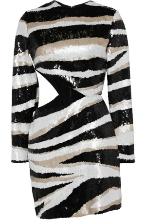 Elie saab Sequin-embroidered silk mini dress