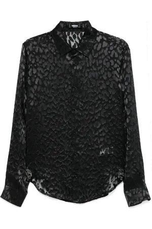 VERSACE Leopard-print shirt