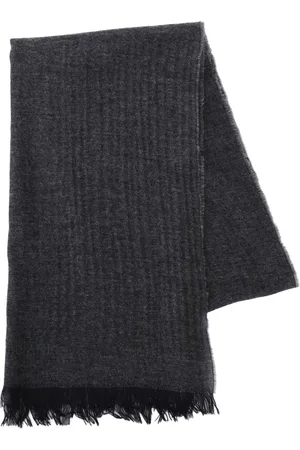 corneliani Mélange-effect scarf