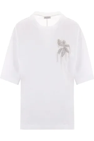 Brunello Cucinelli Rhinestone-embellished T-shirt