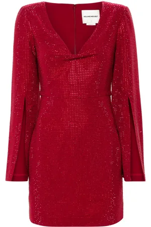 Roland Mouret Rhinestone-embellished mini dress
