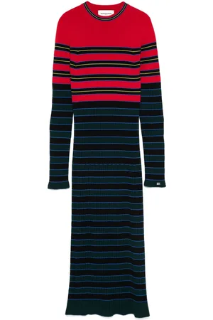 Sonia by Sonia Rykiel Striped knitted midi dress