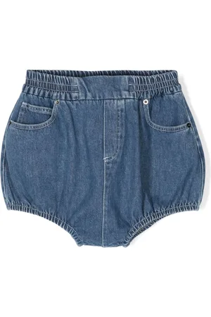 DOUUOD KIDS Logo-embroidered shorts