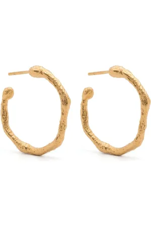 FORTE FORTE Irregular-design hoop earrings
