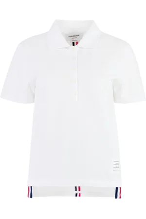 Thom Browne RWB-stripe polo shirt