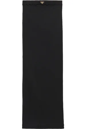 Prada Ribbed jersey midi skirt