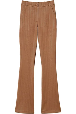 Twin-Set Jacquard flared trousers