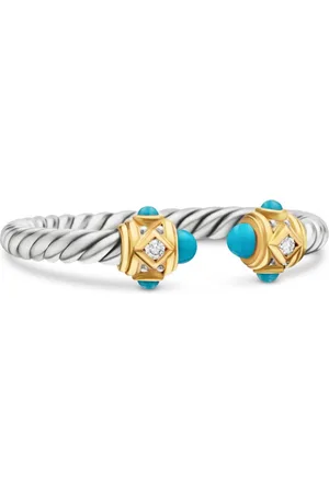 David Yurman Sterling Renaissance turquoise and diamond ring (2.3mm)