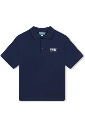 Kenzo Logo-print organic cotton polo shirt