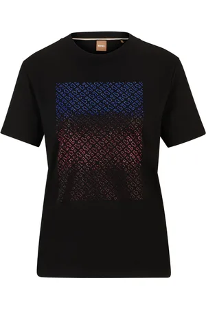 HUGO BOSS Crystal-embellished monogram T-shirt