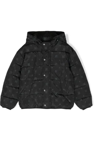 John Richmond Logo-print padded jacket